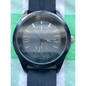 Structure Black Tone Gold Tone Indices Men’s Quartz Watch